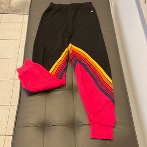 Aviator Nation kids strip sweatpants size 12 Like new/worn only a few times!!!